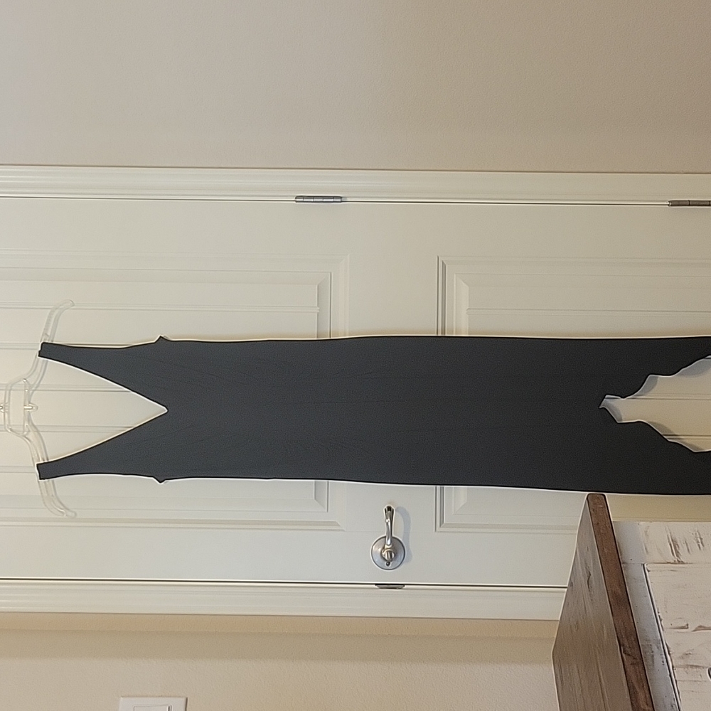 Black asymmetrical cocktail dress